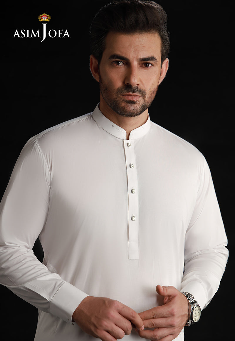 White Cotton Shalwar Kameez Set (2-Piece) - Image 5