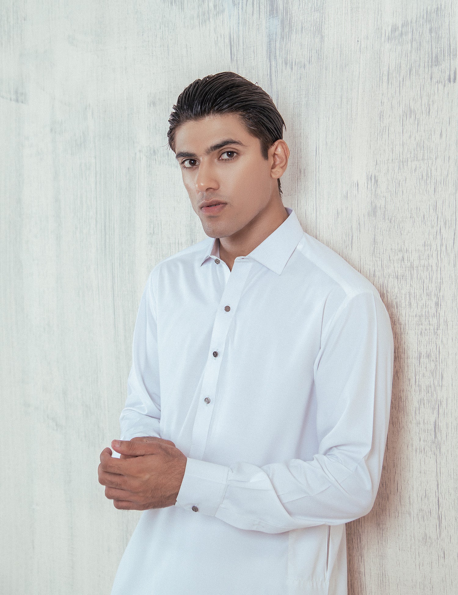 White Wash & Wear Shalwar Kameez (2-Piece) - Image 2