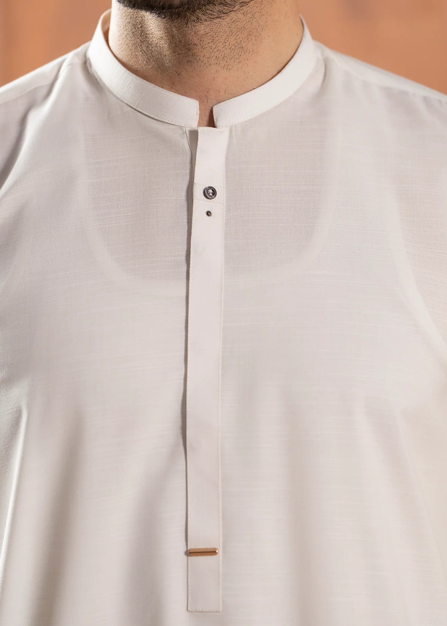 White Wash & Wear Shalwar Kameez (2-Piece) - Image 6