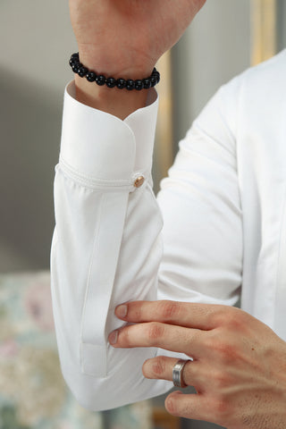 White Soft-Touch Wash & Wear Shalwar Kameez (2-Piece) - Image 6