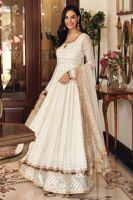 Pakistani White Chikankari Pishwas Dress (3-Piece) - Image 4