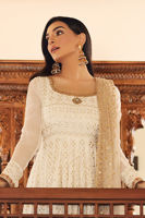 Pakistani White Chikankari Pishwas Dress (3-Piece) - Image 5