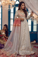 Pakistani White Chikankari Embroidered Pishwas Dress (3-Piece) - Image 2