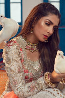 Pakistani White Chikankari Embroidered Pishwas Dress (3-Piece) - Image 3