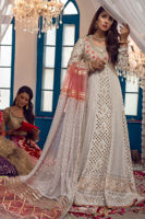 Pakistani White Chikankari Embroidered Pishwas Dress (3-Piece) - Image 6
