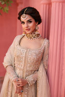 Snow White Embellished Net Pishwas Dress (3-Piece) - Image 3