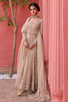 Snow White Embellished Net Pishwas Dress (3-Piece) - Image 5