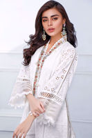 White Chikan Embroidered 3-Piece Salwar Kameez - Image 6