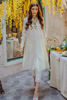 Pakistani White Embroidered Organza Salwar Kameez (2-Piece) - Image 2
