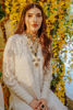 Pakistani White Embroidered Organza Salwar Kameez (2-Piece) - Image 3