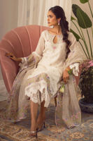 Pakistani White Chikankari Raw Silk Salwar Kameez (3-Piece) - Image 3