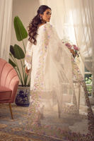 Pakistani White Chikankari Raw Silk Salwar Kameez (3-Piece) - Image 5