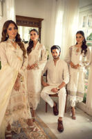 Pakistani White Chikankari Raw Silk Salwar Kameez (3-Piece) - Image 6