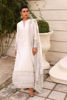 White Silver Embroidered Silk-Blend Long Shirt (3-Piece) - Image 2