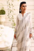 White Silver Embroidered Silk-Blend Long Shirt (3-Piece) - Image 4