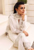White Silver Embroidered Silk-Blend Long Shirt (3-Piece) - Image 7