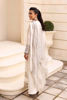 White Silver Embroidered Silk-Blend Long Shirt (3-Piece) - Image 8