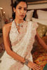 Pakistani White Embroidered Net Saree with Halter Blouse (2-Piece) - Image 6