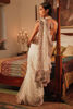 Pakistani White Embroidered Net Saree with Halter Blouse (2-Piece) - Image 9