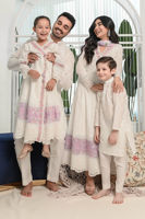 White Schiffli Cotton Embroidered Kurta (2-Piece) - Image 10