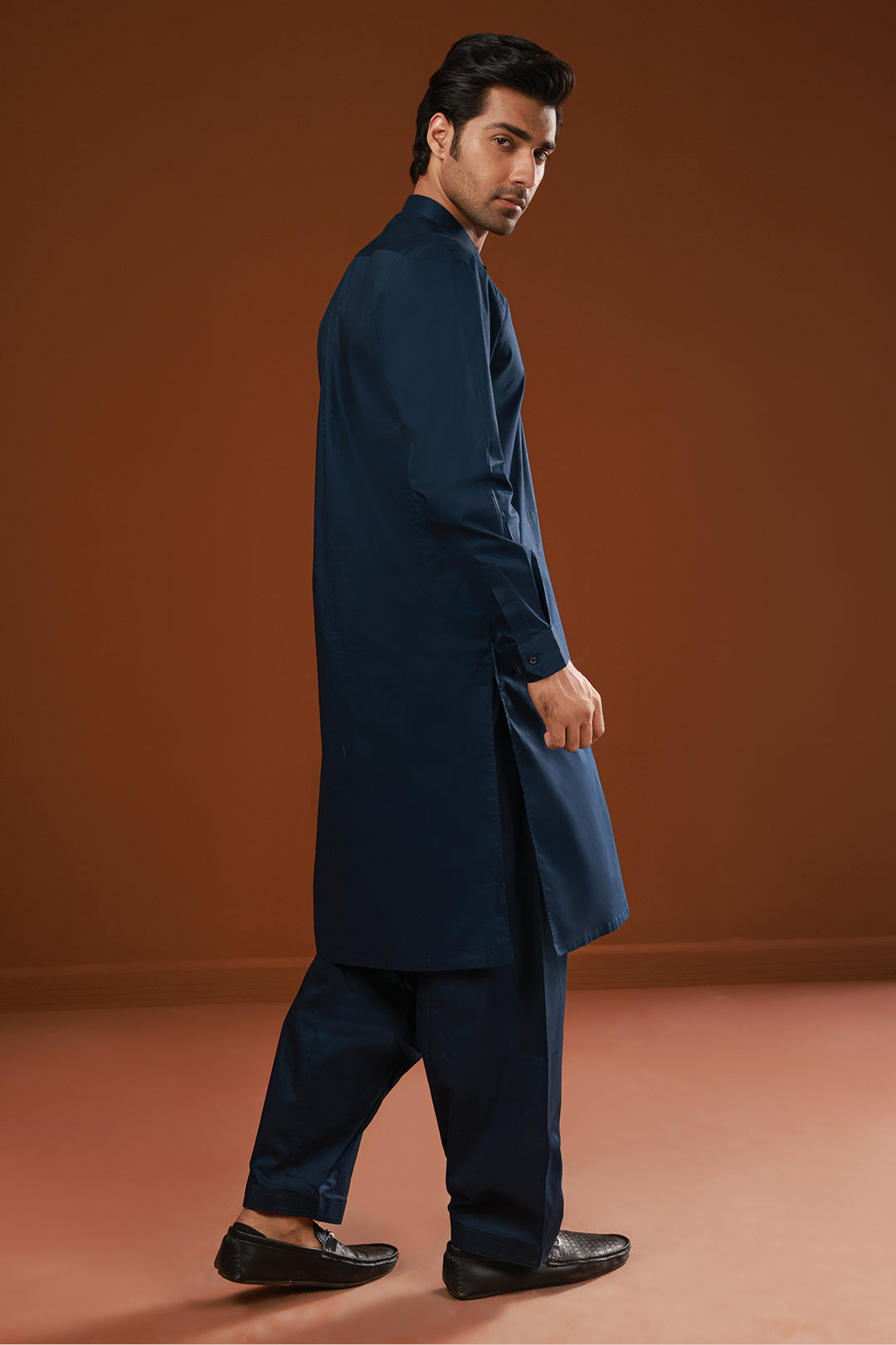 White Cotton Shalwar Kameez Fabric (Unstitched 2-Piece) - Image 15