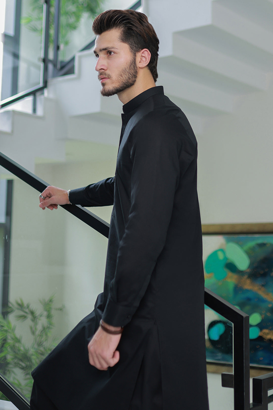 White Cotton Shalwar Kameez Fabric (Unstitched 2-Piece) - Image 25