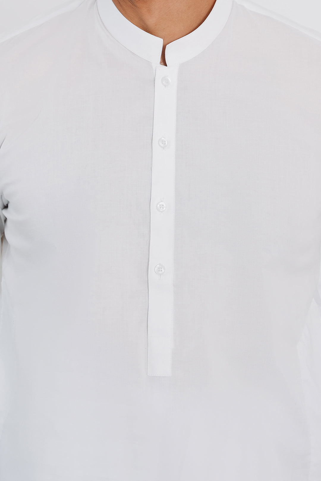 White Cotton Shalwar Kameez Fabric (Unstitched 2-Piece) - Image 28