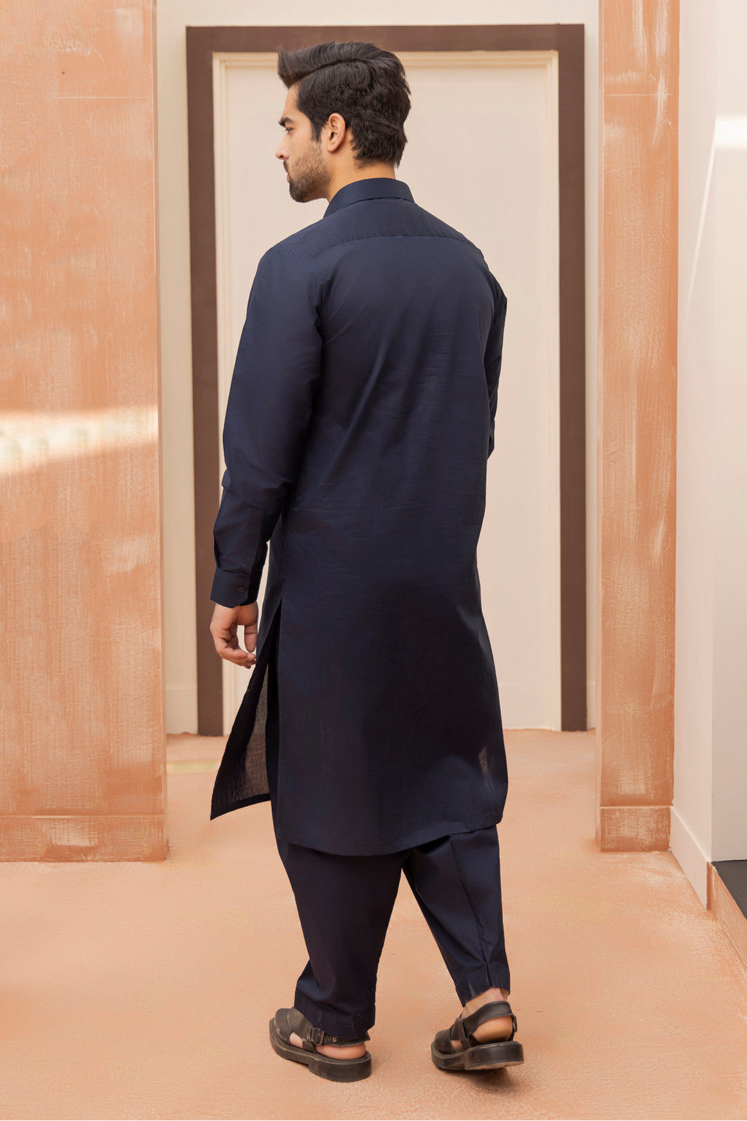 White Cotton Shalwar Kameez Fabric (Unstitched 2-Piece) - Image 74