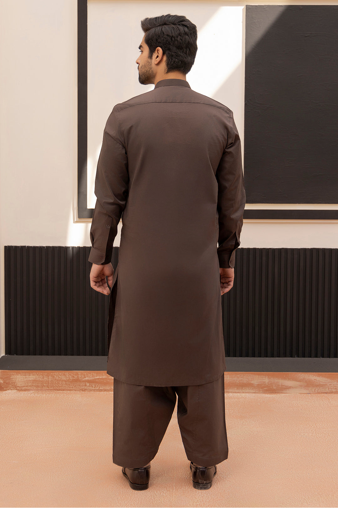 White Cotton Shalwar Kameez Fabric (Unstitched 2-Piece) - Image 89