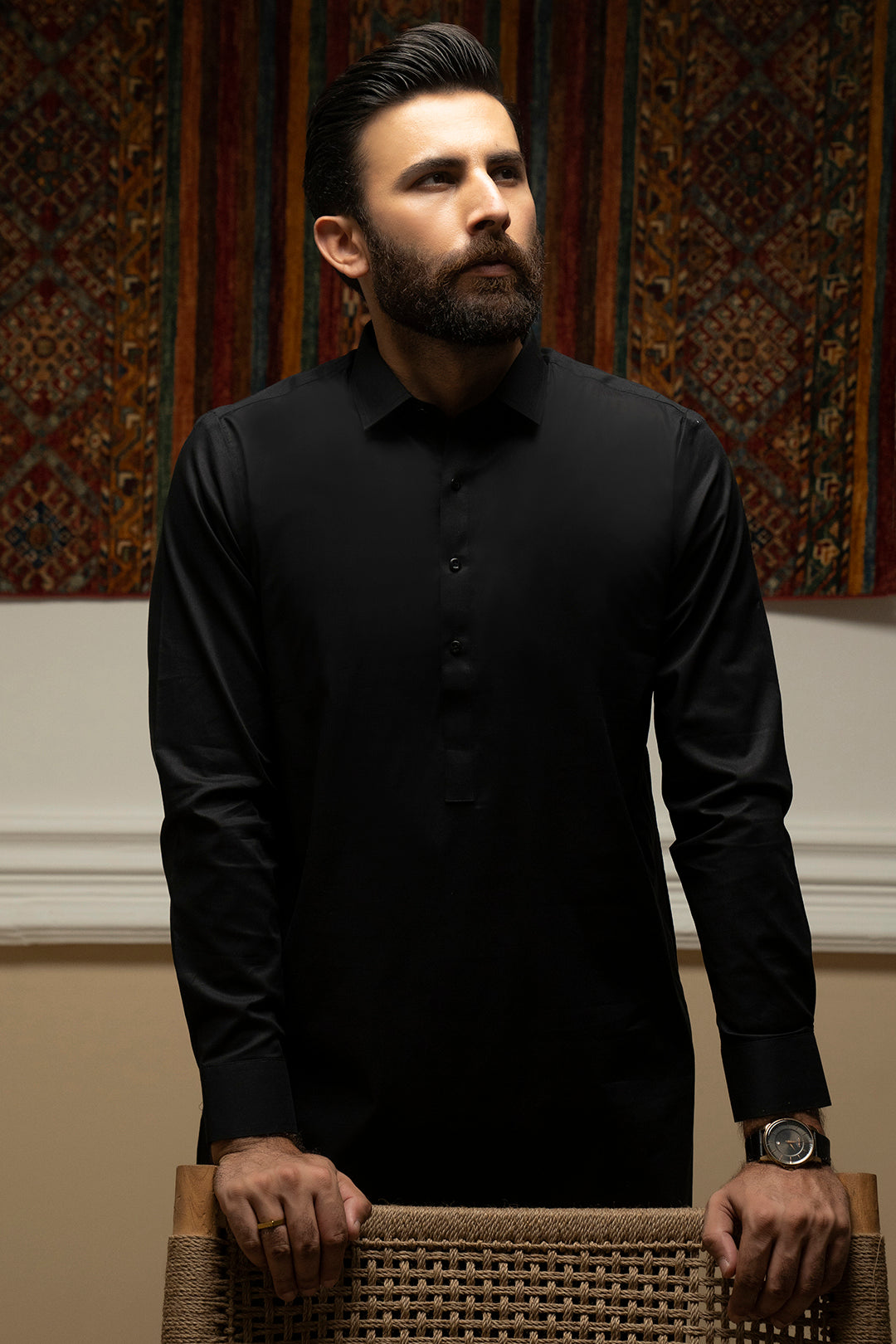 White Cotton Shalwar Kameez Fabric (Unstitched 2-Piece) - Image 92