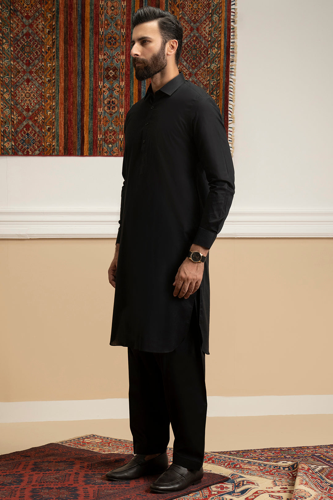 White Cotton Shalwar Kameez Fabric (Unstitched 2-Piece) - Image 93