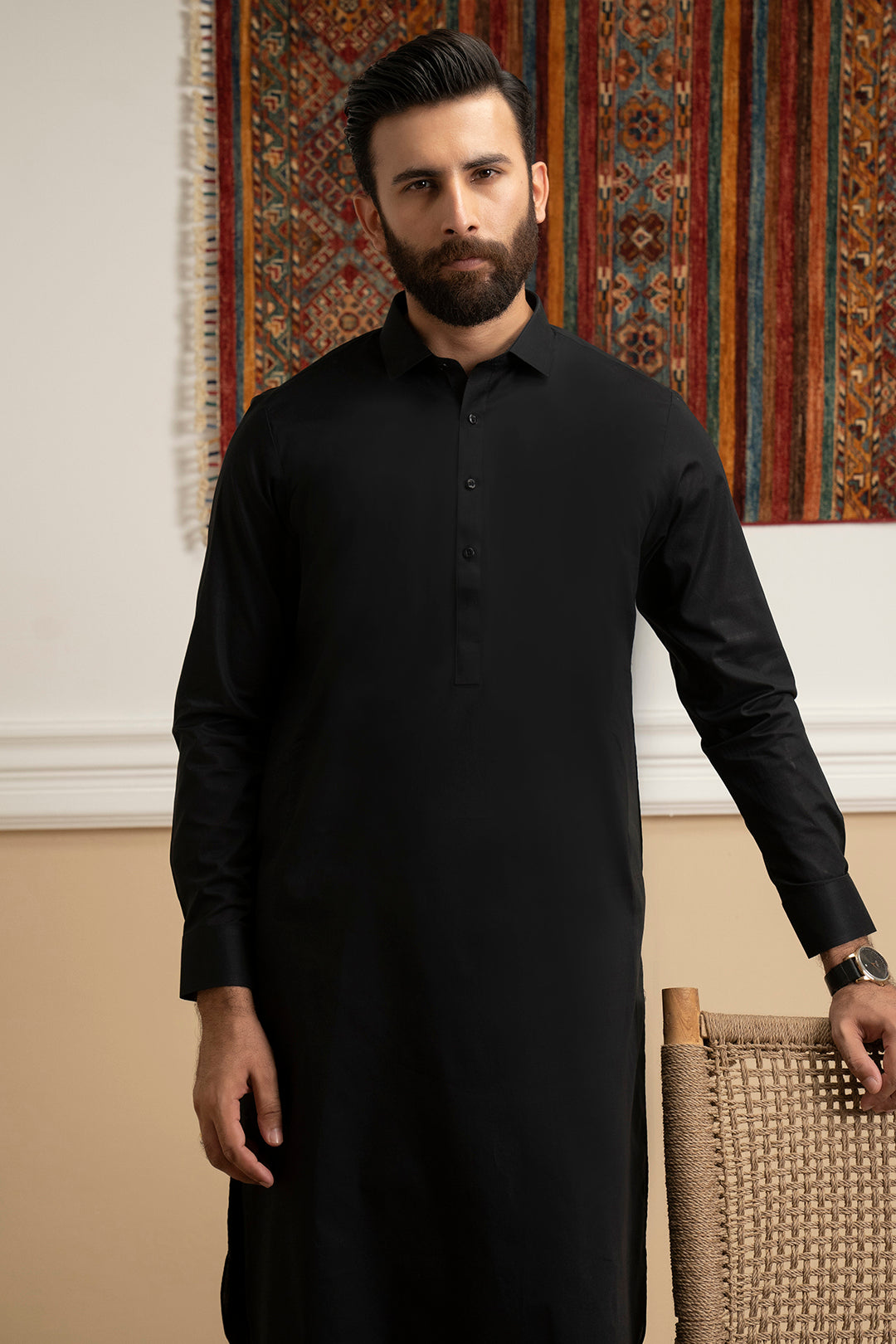 White Cotton Shalwar Kameez Fabric (Unstitched 2-Piece) - Image 95