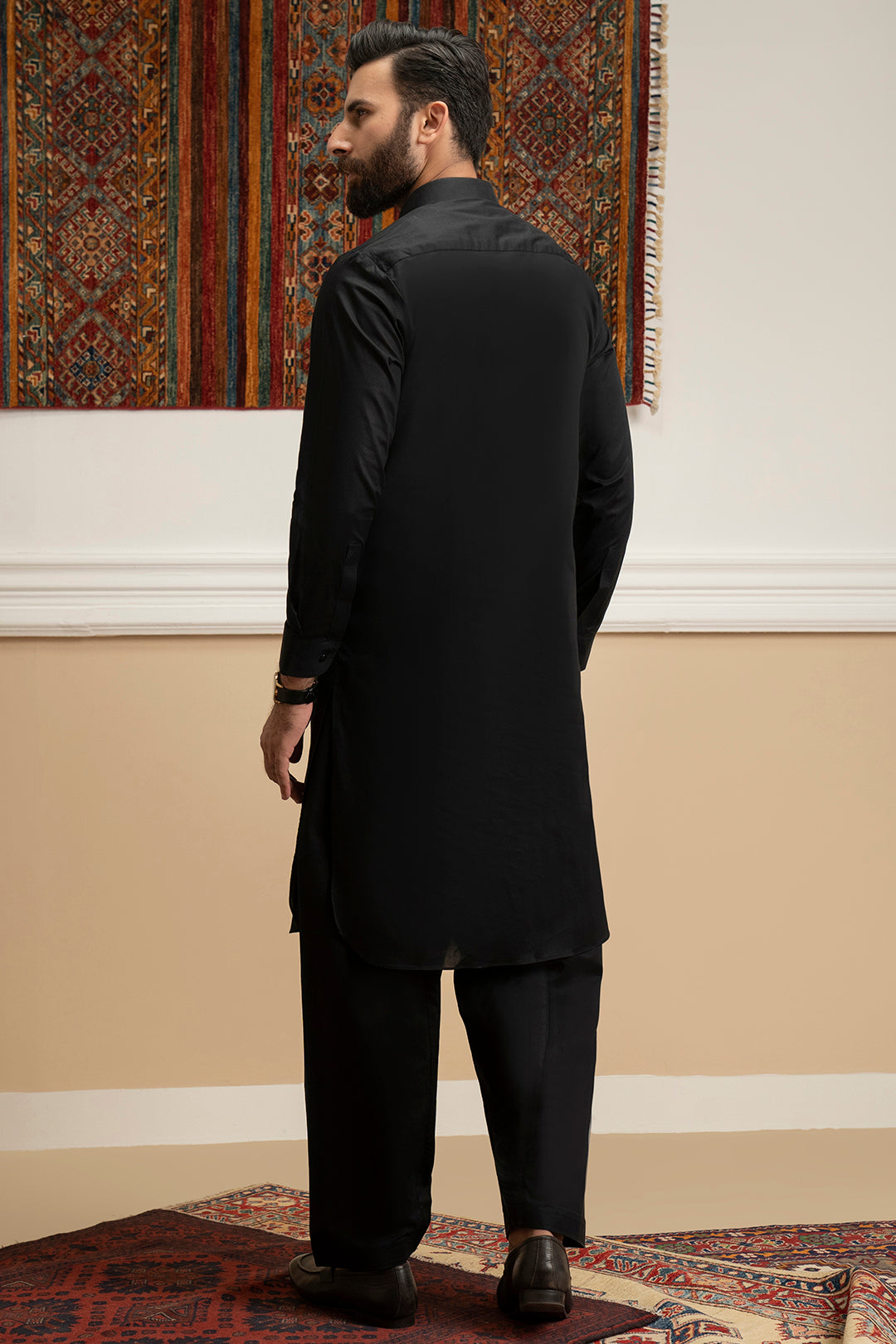 White Cotton Shalwar Kameez Fabric (Unstitched 2-Piece) - Image 98