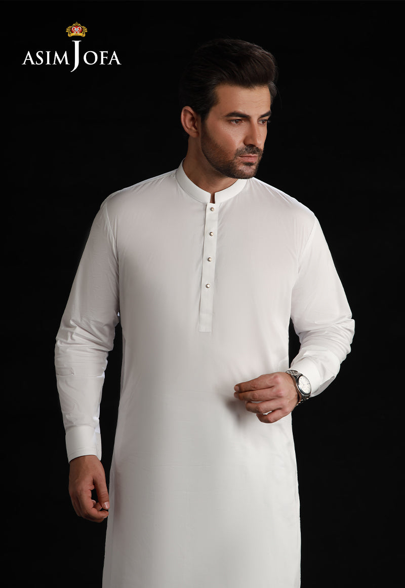 White Cotton Shalwar Kameez (2-Piece) - Image 2