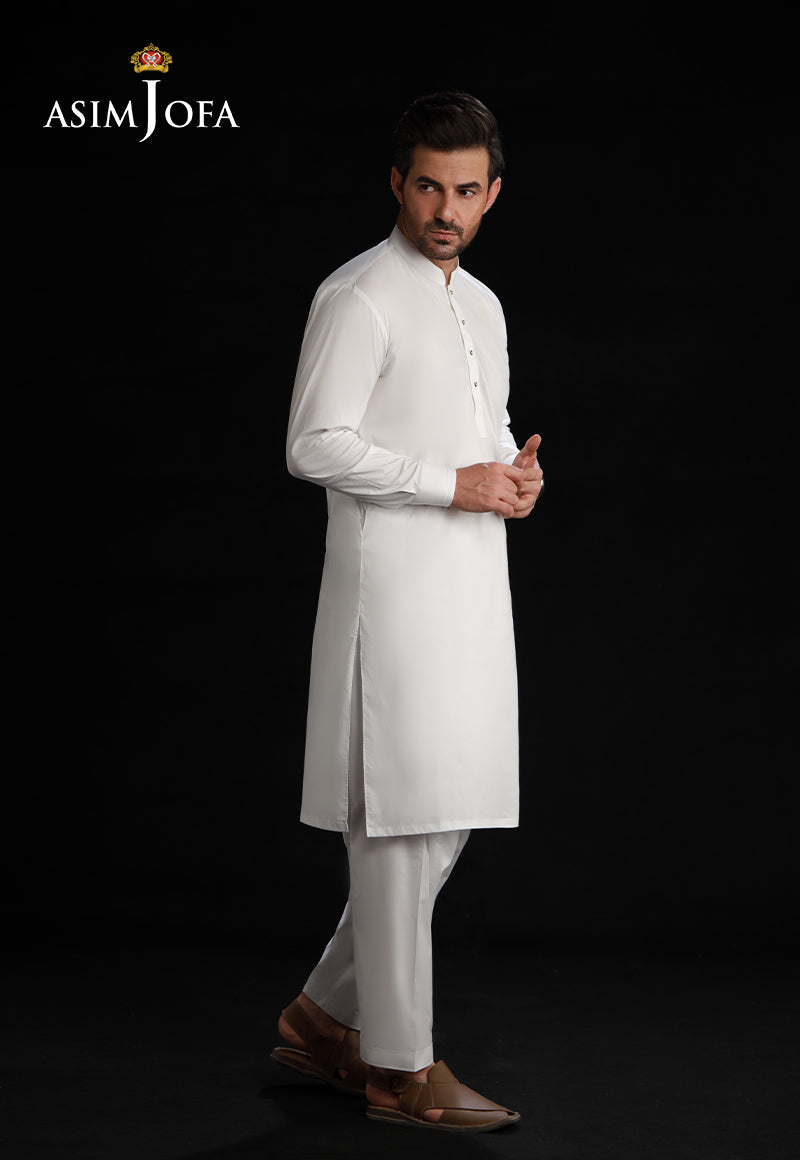 White Cotton Shalwar Kameez (2-Piece) - Image 3
