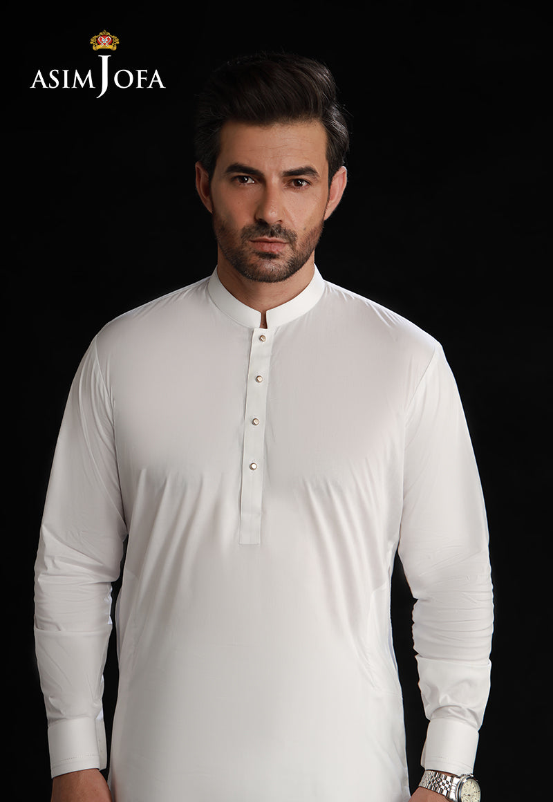 White Cotton Shalwar Kameez (2-Piece) - Image 6