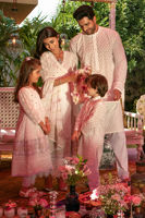 White Schiffli Cotton Shalwar Kameez (2-Piece) - Image 2