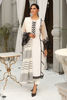 White Pearl Embellished Organza Salwar Kameez (3-Piece) - Image 2