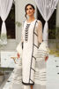 White Pearl Embellished Organza Salwar Kameez (3-Piece) - Image 3