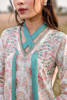 White Screen-Printed Raw Silk Salwar Kameez (2-Piece) - Image 3