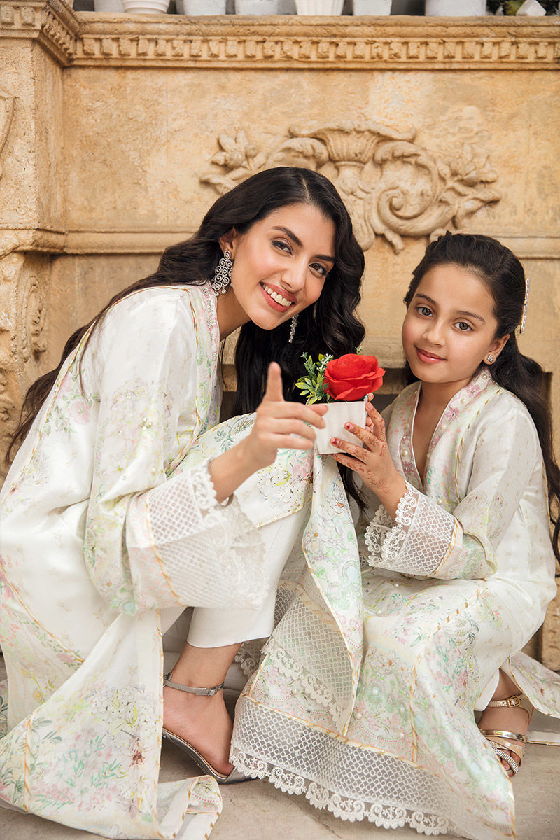 White Tilla Patti Raw Silk Salwar Kameez (3-Piece) - Image 8