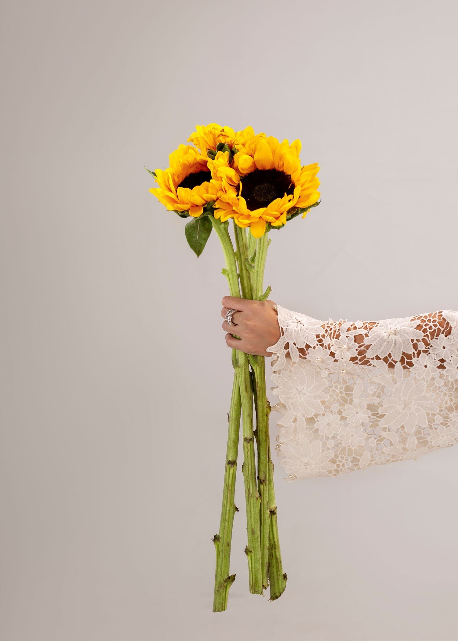 White Lace & Cutwork Silk Khadi Net Kurta Set (3-Piece) - Image 6