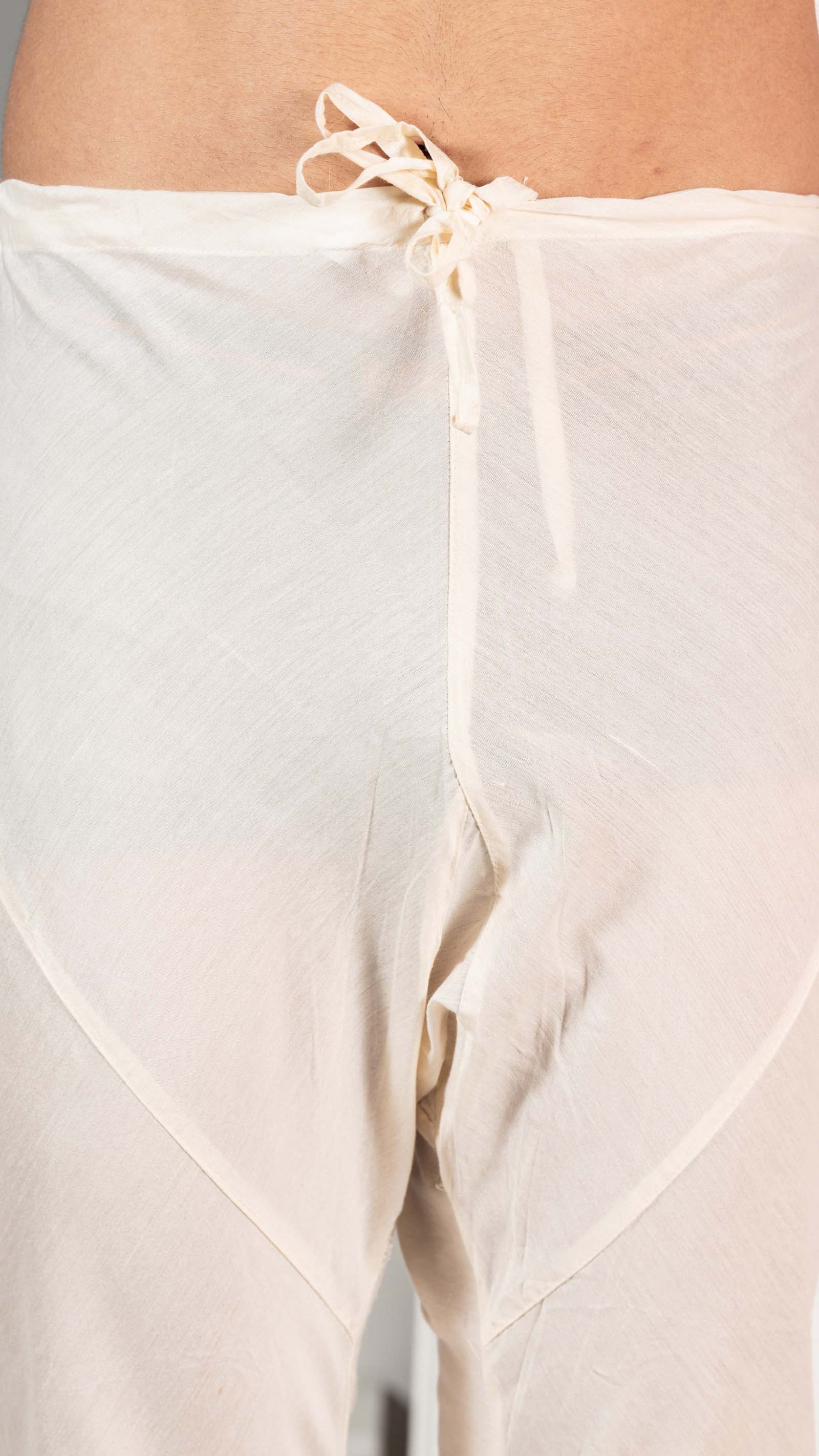 Mustard Yellow Cotton Blend Achkan Kurta Churidar (2-Piece) - Image 7