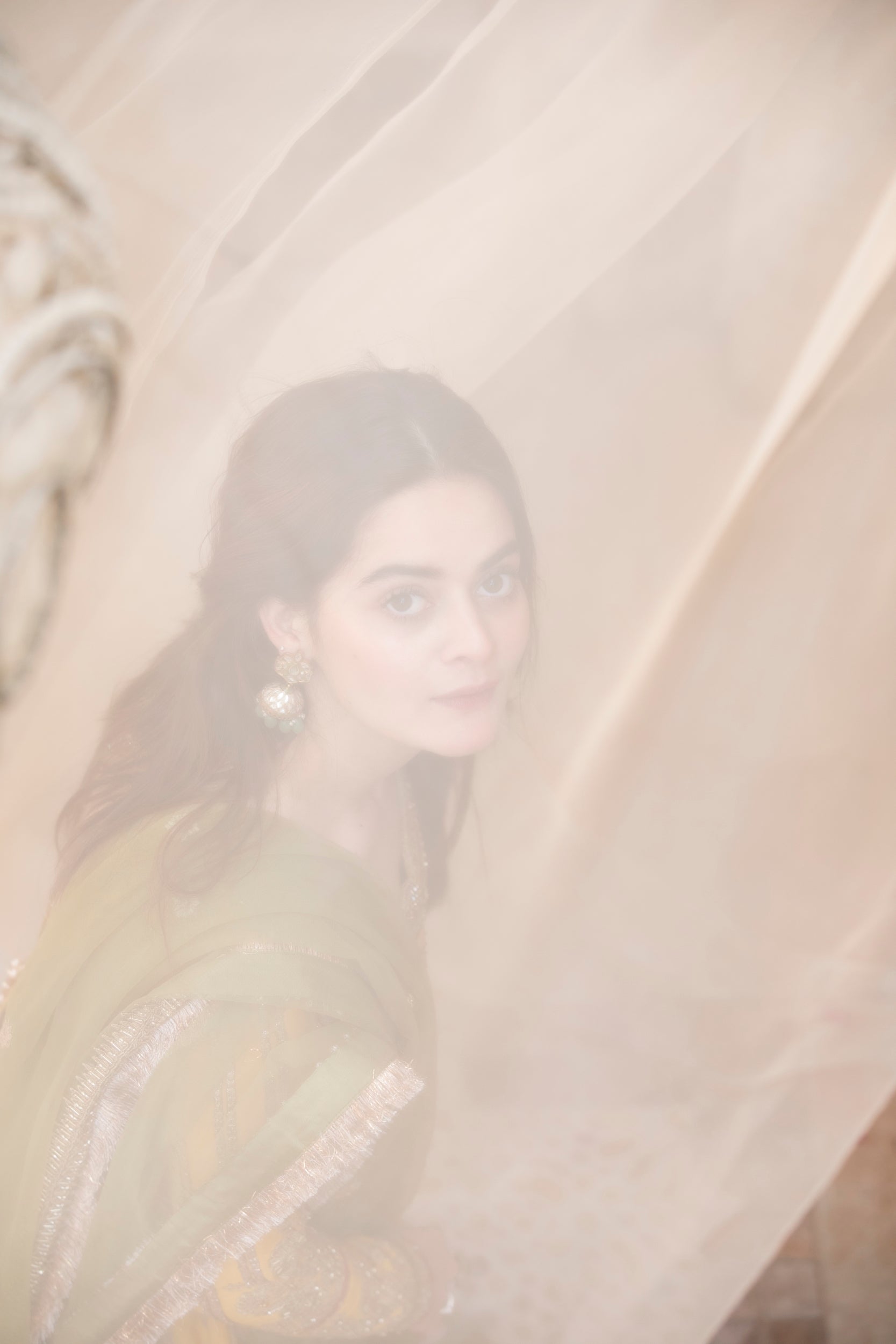 Mustard Yellow Embroidered Silk-Blend Anarkali (2-Piece) - Image 16