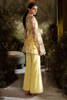 Lemon Printed Organza Angrakha Set (2-Piece) - Image 9