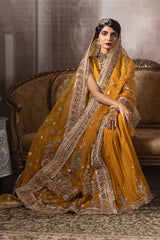 Mustard Gota Resham Korean Silk Gharara (3-Piece) - Image 2