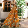 Mustard Mirror Gota Zardozi Silk Lehenga (3-Piece) - Image 2