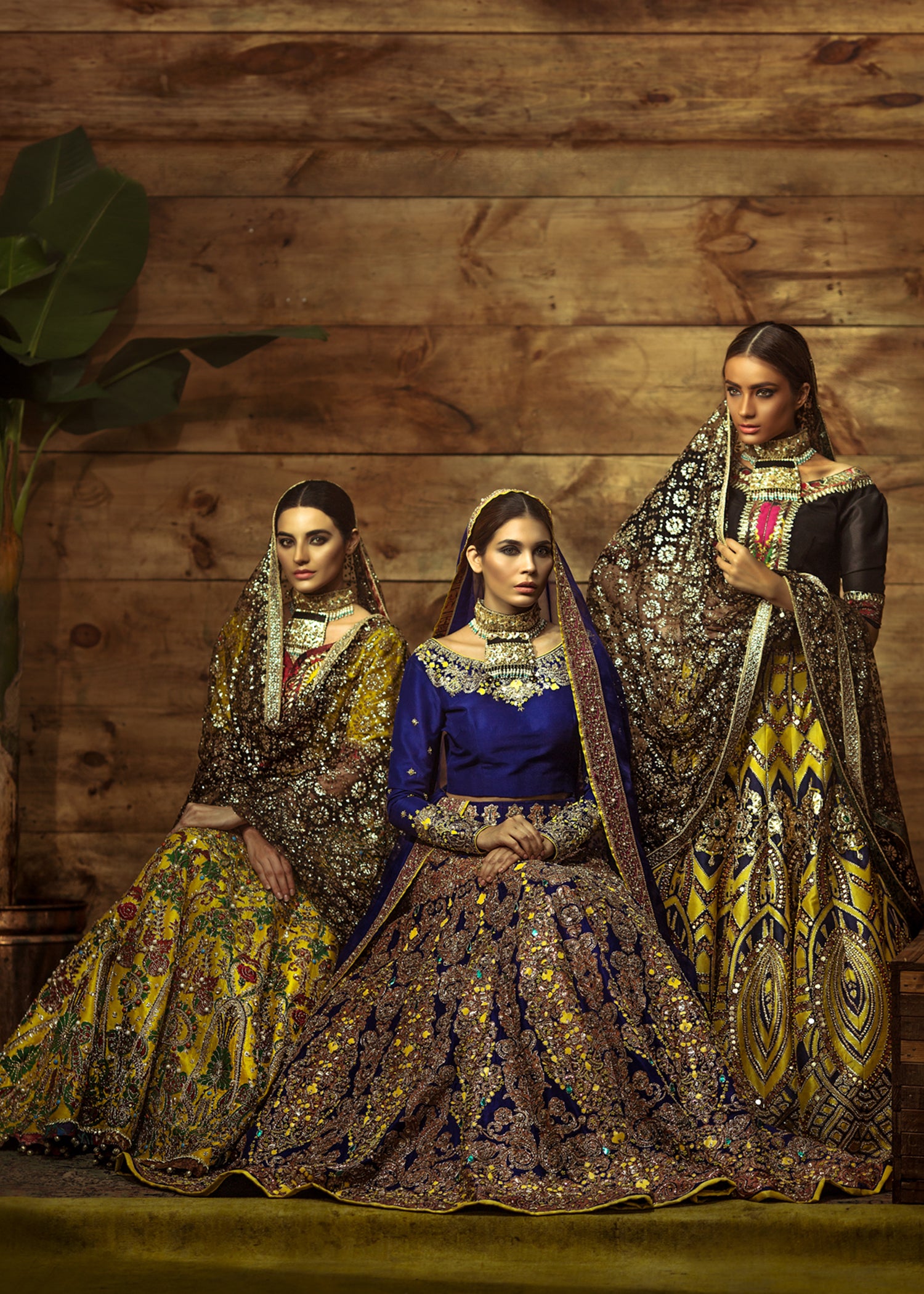 Yellow Embroidered Raw Silk Lehenga Choli (3-Piece) - Image 4