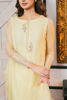 Pakistani Lemon Yellow Hand-Embellished Chiffon Salwar Kameez (3-Piece) - Image 4