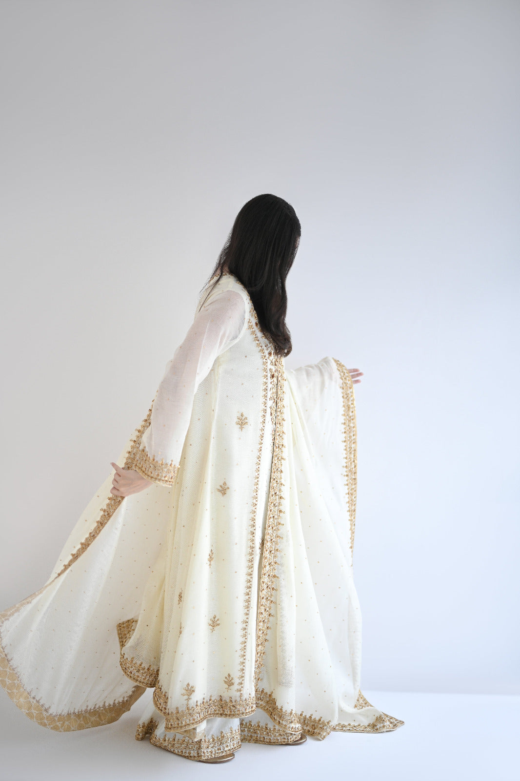 Pastel Yellow Ada Work Cotton Net Salwar Kameez (3-Piece) - Image 1